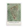 Piedmont Heights, Georgia map print, 12" x 18" Archival Matte Print mockup