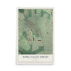 Rebel Valley Forest, Georgia map print, 12" x 18" Archival Matte Print mockup