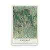 Southwest, Georgia map print, 12" x 18" Archival Matte Print mockup