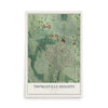 Thomasville Heights, Georgia map print, 12" x 18" Archival Matte Print mockup