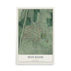 West Manor, Georgia map print, 12" x 18" Archival Matte Print mockup