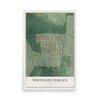 Westwood Terrace, Georgia map print, 12" x 18" Archival Matte Print mockup