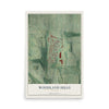Map of Woodland Hills, Georgia, 12 x 18 inch unframed archival matte print