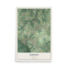 Auburn, Georgia map print, 12" x 18" Archival Matte Print mockup