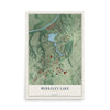 Berkeley Lake, Georgia map print, 12" x 18" Archival Matte Print mockup