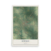 Bowman, Georgia map print, 12" x 18" Archival Matte Print mockup