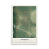 Brinson, Georgia map print, 12" x 18" Archival Matte Print mockup