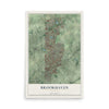 Brookhaven, Georgia map print, 12" x 18" Archival Matte Print mockup