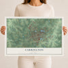 Carrollton, Georgia map print, 12" x 18" Archival Matte Print mockup