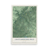 Chattahoochee Hills, Georgia map print, 12" x 18" Archival Matte Print mockup