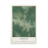 Chauncey, Georgia map print, 12" x 18" Archival Matte Print mockup