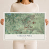College Park, Georgia map print, 12" x 18" Archival Matte Print mockup