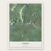 Coosa, Georgia map print, the full design