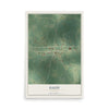 Daisy, Georgia map print, 12" x 18" Archival Matte Print mockup