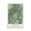 East Ellijay, Georgia map print, 12" x 18" Archival Matte Print mockup