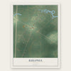 Eulonia, Georgia map print, the full design
