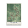 Fort Stewart, Georgia map print, 12" x 18" Archival Matte Print mockup