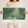 Gay, Georgia map print, 12" x 18" Archival Matte Print mockup