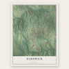 Hardwick, Georgia map print, the full design
