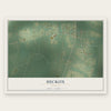 Hickox, Georgia map print, the full design
