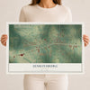 Jenkinsburg, Georgia map print, 12" x 18" Archival Matte Print mockup
