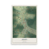 Jersey, Georgia map print, 12" x 18" Archival Matte Print mockup