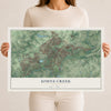Johns Creek, Georgia map print, 12" x 18" Archival Matte Print mockup