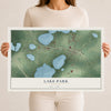 Lake Park, Georgia map print, 12" x 18" Archival Matte Print mockup