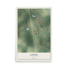 Lenox, Georgia map print, 12" x 18" Archival Matte Print mockup
