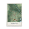 Lumber City, Georgia map print, 12" x 18" Archival Matte Print mockup
