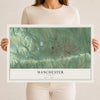 Manchester, Georgia map print, 12" x 18" Archival Matte Print mockup