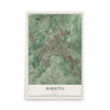 Marietta, Georgia map print, 12" x 18" Archival Matte Print mockup