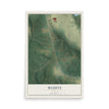 Maxeys, Georgia map print, 12" x 18" Archival Matte Print mockup