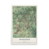 McDonough, Georgia map print, 12" x 18" Archival Matte Print mockup
