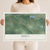 Midway, Georgia map print, 12" x 18" Archival Matte Print mockup