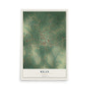 Milan, Georgia map print, 12" x 18" Archival Matte Print mockup