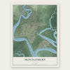 Montgomery, Georgia map print, the full design