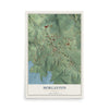 Morganton, Georgia map print, 12" x 18" Archival Matte Print mockup