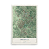 Mulberry, Georgia map print, 12" x 18" Archival Matte Print mockup