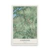 Oakwood, Georgia map print, 12" x 18" Archival Matte Print mockup