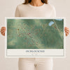 Ochlocknee, Georgia map print, 12" x 18" Archival Matte Print mockup