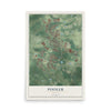Pooler, Georgia map print, 12" x 18" Archival Matte Print mockup