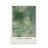 Port Wentworth, Georgia map print, 12" x 18" Archival Matte Print mockup