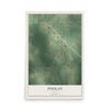 Poulan, Georgia map print, 12" x 18" Archival Matte Print mockup
