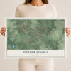 Powder Springs, Georgia map print, 12" x 18" Archival Matte Print mockup