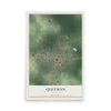 Quitman, Georgia map print, 12" x 18" Archival Matte Print mockup