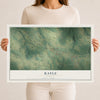 Rayle, Georgia map print, 12" x 18" Archival Matte Print mockup