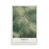 Rebecca, Georgia map print, 12" x 18" Archival Matte Print mockup
