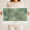 Redan, Georgia map print, 12" x 18" Archival Matte Print mockup