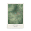 Reidsville, Georgia map print, 12" x 18" Archival Matte Print mockup